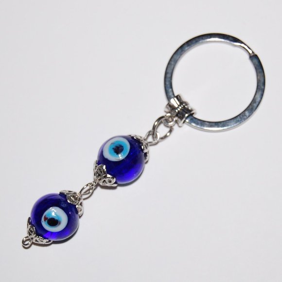 Hamsa Keychain,Evil Eye Keychain,Good Luck Keyring - Picture 2 of 2